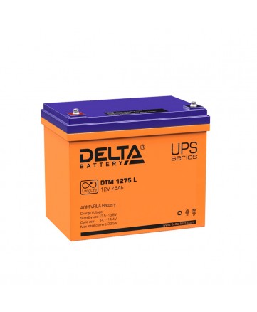 Аккумуляторная батарея свинцово-кислотная Delta DTM 1275 L арт. Delta DTM 1275 L