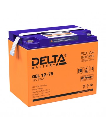 Аккумуляторная батарея свинцово-кислотная Delta GEL 12-75 арт. Delta GEL 12-75